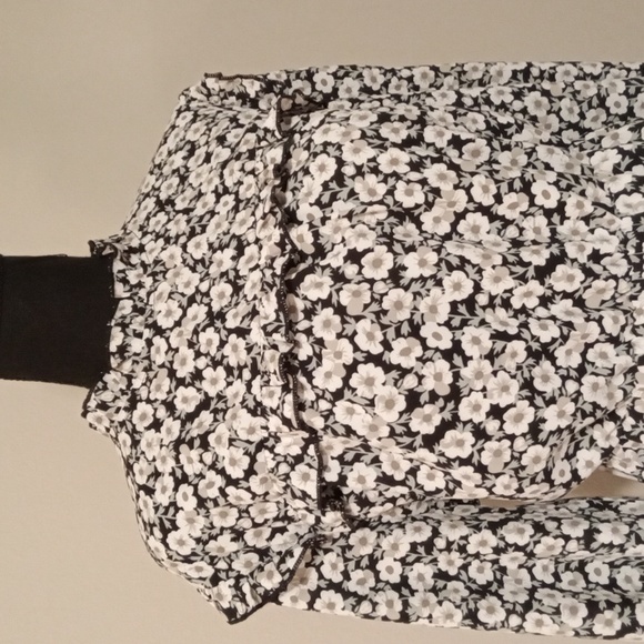 Mock Neck Long Sleeve Floral Print Work Dress Women Size XL - Picture 3 of 7